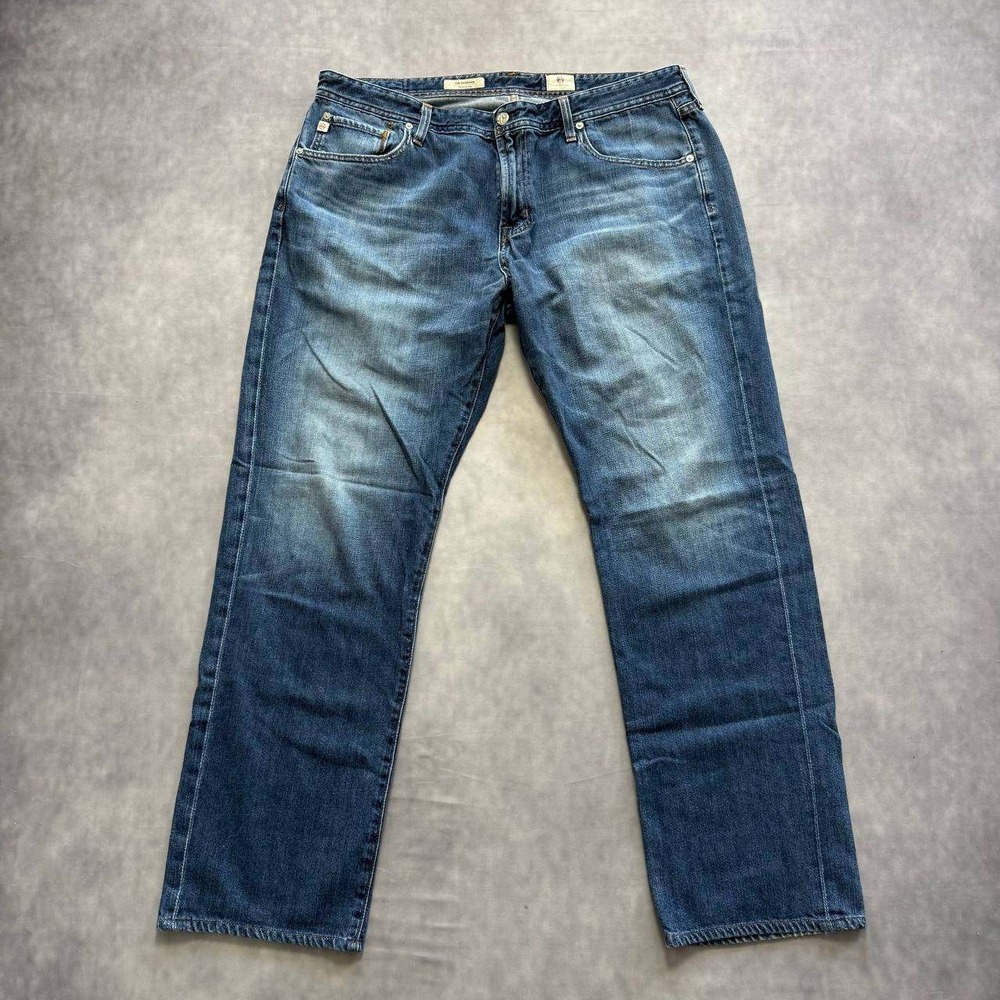 AG Adriano Goldschmied The‎ Graduate Tailored Leg Jeans Mens 38 Blue Mid Wash